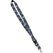 Print Lanyard - Satin Keychain Necklace with Side Release Buckle and Snap, ID Ba