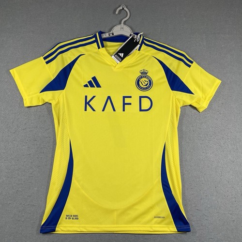 Cristiano Ronaldo Jersey Al Nassr Medium Yellow Home Kit 2024 Soccer Football