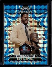 2024 Panini Mosaic #298 Earl Campbell Mosaic Reactive Blue