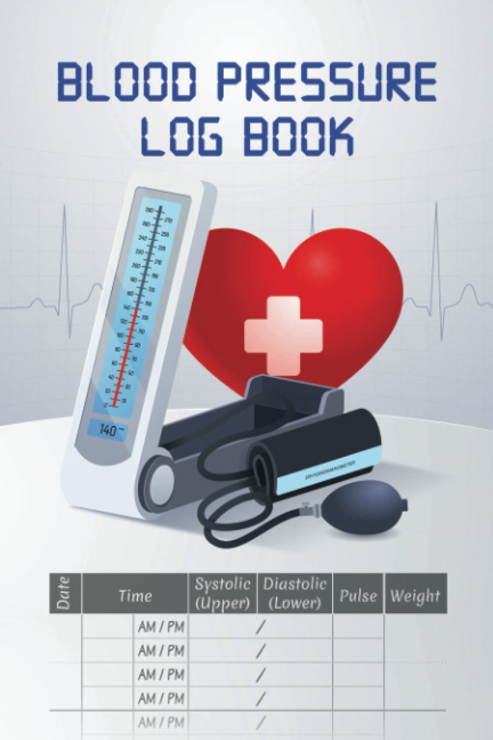 Blood Pressure Log Book: Record Blood Pressure Readings, Pulse, Weight, Notes, - Image 3