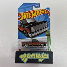 2023 HOT WHEELS 1:64 HW SLAMMED 1/5 BLACK '83 CHEVY SILVERADO 191/250