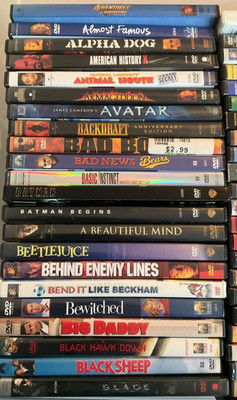 Create Your Own DVD Bundle - All Genres- All Movies $2.25 - $6 Flat Fast Ship