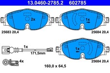 Front ATE 13.0460-2785.2 Brake Pad Set, disc brake for AUDI,CUPRA,SEAT,SKODA,VW