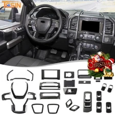 Full Set Interior Decoration Trim Cover Kits For Ford F150 F250 F350 2015-2020