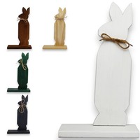 🐣 Osterdeko Holz Hase Schleife Dekoration Ostern Garten 🐇Kostenloser Versand