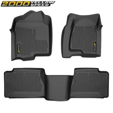 Fit For 99-06 Chevy Silverado GMC Sierra Extended Cab TPE Floor Mats Front Rear 