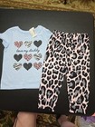 Girls New 2T Love My Daddy Tshirt And Matching Animal Print Pants — photo 1