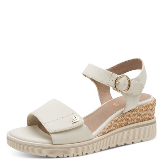Jana Mujer Sandalia Sandalias Zapatos Beige Crema 28365