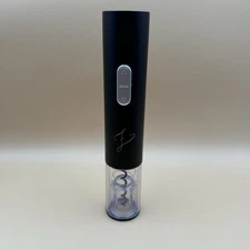 Electric Wine Opener Automatic Cordless Bottle Corkscrew Black Battery Operated