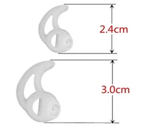Silicone Fin Ear Mold for Two Way Radio Earpiece Replacement Earmold Earbud Tips