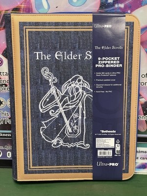 NEW Ultra Pro The Elder Scrolls Mages Guild 9 Pocket Zippered Pro Binder Xbox
