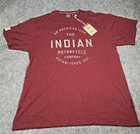 Indian Motorcycle Tshirt Men's Size XL Red Indian