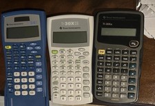 Texas Instruments Lot Of Three Scientific Calculators, Gently Used, Working