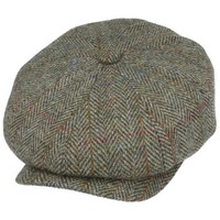 Harris Tweed Newsboy Cap Men's Peaky Blinders Baker Boy Hat 100% Scottish Wool.
