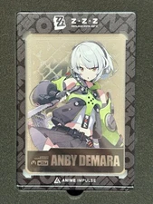 SILVER Zenless Zone Zero ANBY DEMARA Metal Art Card ZZZ Anime Impulse Series 1