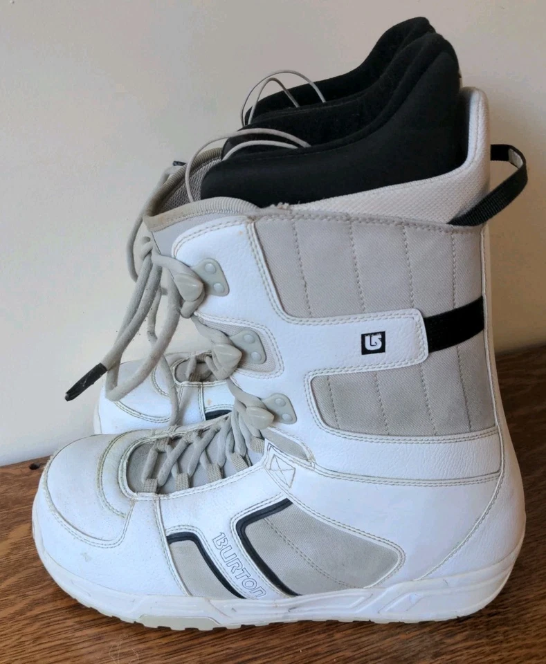 Botas de snowboard Burton Invader para hombre blancas talla 13 con cordones  Foto 2 de 4