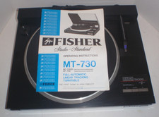 VINTAGE FISHER MT-730 LINEAR TRACKING TURNTABLE w/OWNERS MANUAL for Repair
