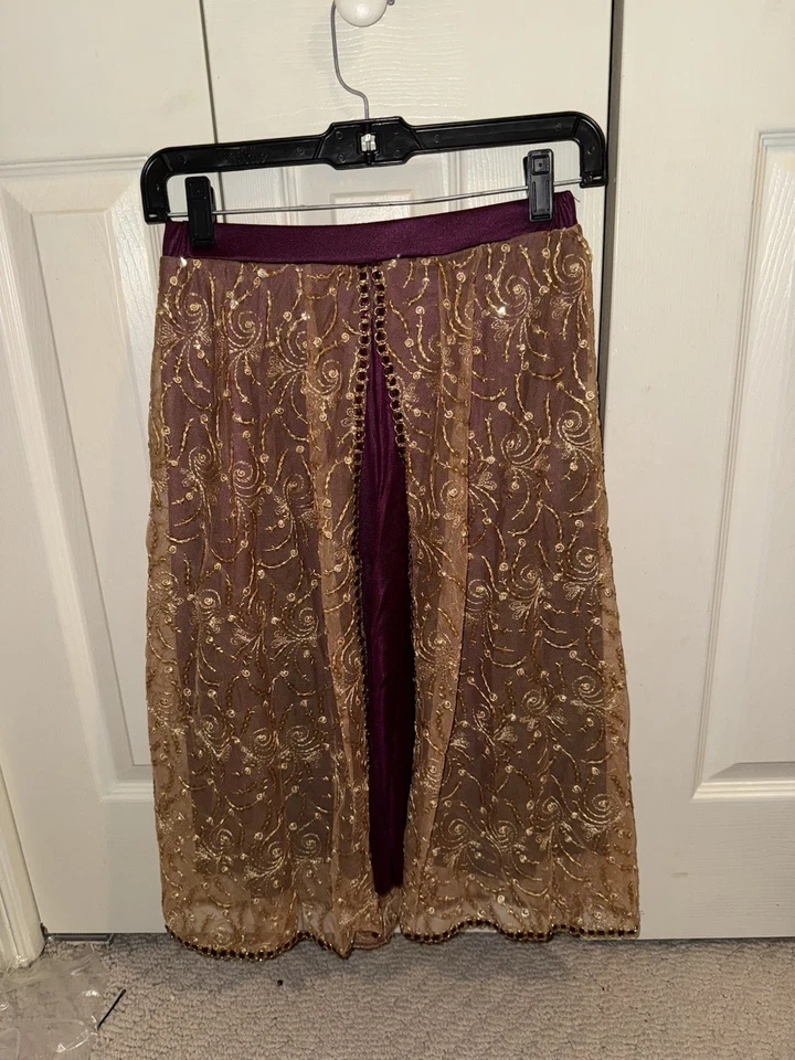 Disfraz de Baile Bollywood Dos Piezas con Tocado - Adulto Pequeño Foto 4 de 4