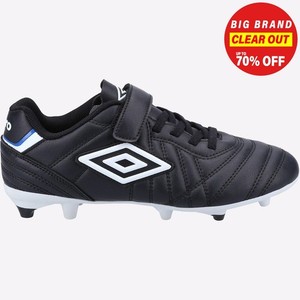 Umbro Speciali Liga Junior Firm Ground Football Soccer Boots Black