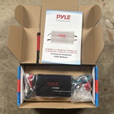 Pyle 800W Marine 4 Channel iPod/MP3 Power Amp Volume Remote Control PLMRMP3B