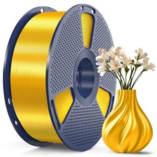 SUNLU Silk PLA+ Filament, Shiny Metallic 3D 1KG, 1000G Light Gold