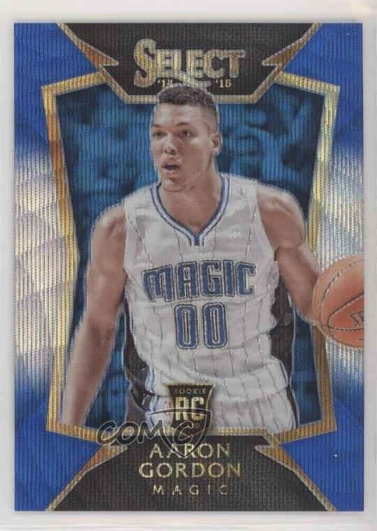 2014 Panini Select Concourse Blue & Silver Prizm Aaron Gordon #91 Rookie RC 0v0