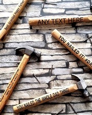 Personalised Wooden Hammers Perfect Gift For Fathers Day