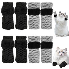 8 Pcs Cat Claw Covers, Shoes Booties For Cats Mittens To Prevent Scratching...