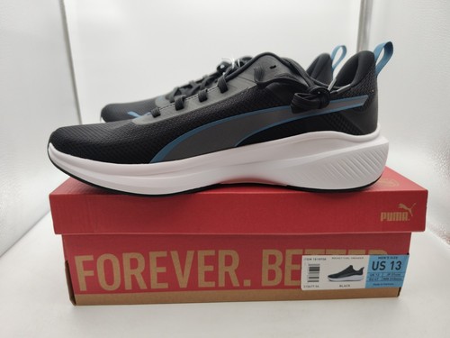 Puma-Rocket Fuel Sneaker-Mesh Upper-PUMALITE-Schwarz-Herren Gr. 13 Schuhe-NEU IM KARTON - Bild 1 von 10