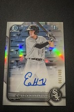 2022 Bowman Chrome - Prospect Autographs Erick Hernandez #CPA-EH Refractor /499
