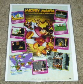 Lot of Sega Nintendo Vintage (1991 - 1994) Video Game Magazine Print Ads Promo