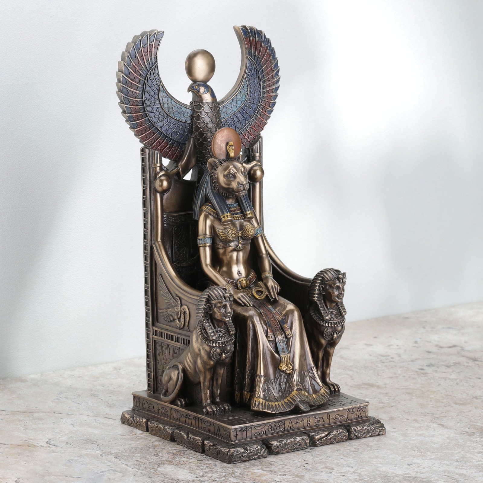 Resin Statues Ancient Egyptian Goddess Of Healing Sekhmet Sitting On ...