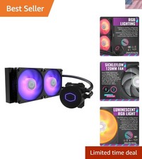 RGB Liquid Cooler ML240L V2 with Dual Chamber Pump - Quiet and Efficient Cooling