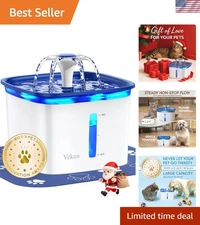 95oz Pet Fountain - Automatic Dog & Cat Water Dispenser in Blue