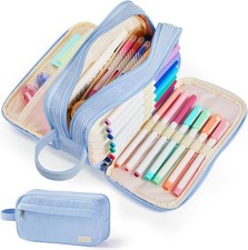 High Capacity Pencil Case, Soft Corduroy Pencil Pouch