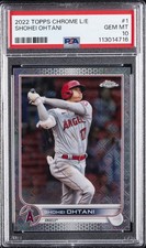 2022 TOPPS CHROME LOGOFRACTOR ED #1 SHOHEI OHTANI PSA 10