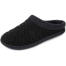 RockDove Men's Memory Foam Clog Slipper Size 11-12 Black Indoor/Outdoor NWT