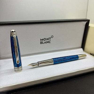 Montblanc Meisterstück Le Petit Prince & Fox Fountain Pen 118056 Classique Blue