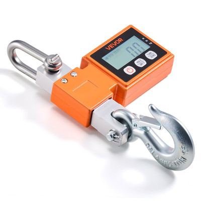 Digital Crane Scale, 1100 lbs Capacity   Heavy Duty Industrial Hanging Scale wit