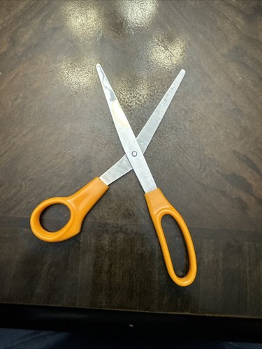 Vintage Orange Scissors 8 Inches Long Great Shape! - Picture 6 of 24