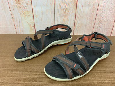 ECCO Sport Sandals Gray Comfort Shoes Womens US 10-10.5 EU 41 $130 Z39(5)