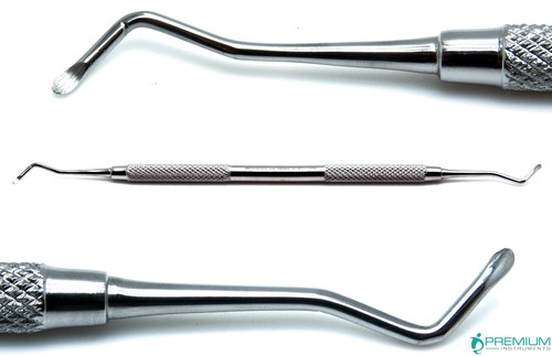 5 Pcs Excavator Dental Spoons 1mm, 1.2mm, 1.5mm(round), 1.5mm(straight), 2mm Set - Picture 3 of 6