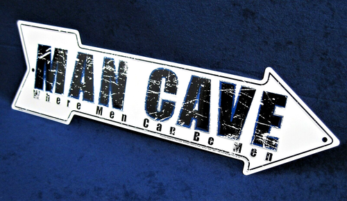 MAN CAVE Arrow - *US MADE* Embossed Metal Sign - Man Cave Garage Bar Wall Decor - 第 4/9 張圖片