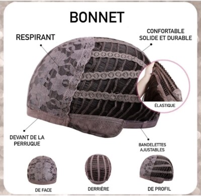 Perruque Synthétique Femme Bouclée Noire Courte Avec Frange - Bonnet Inclus