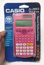 Casio FX-300ESPLUS-PK Fraction & Scientific Calculator - Pink