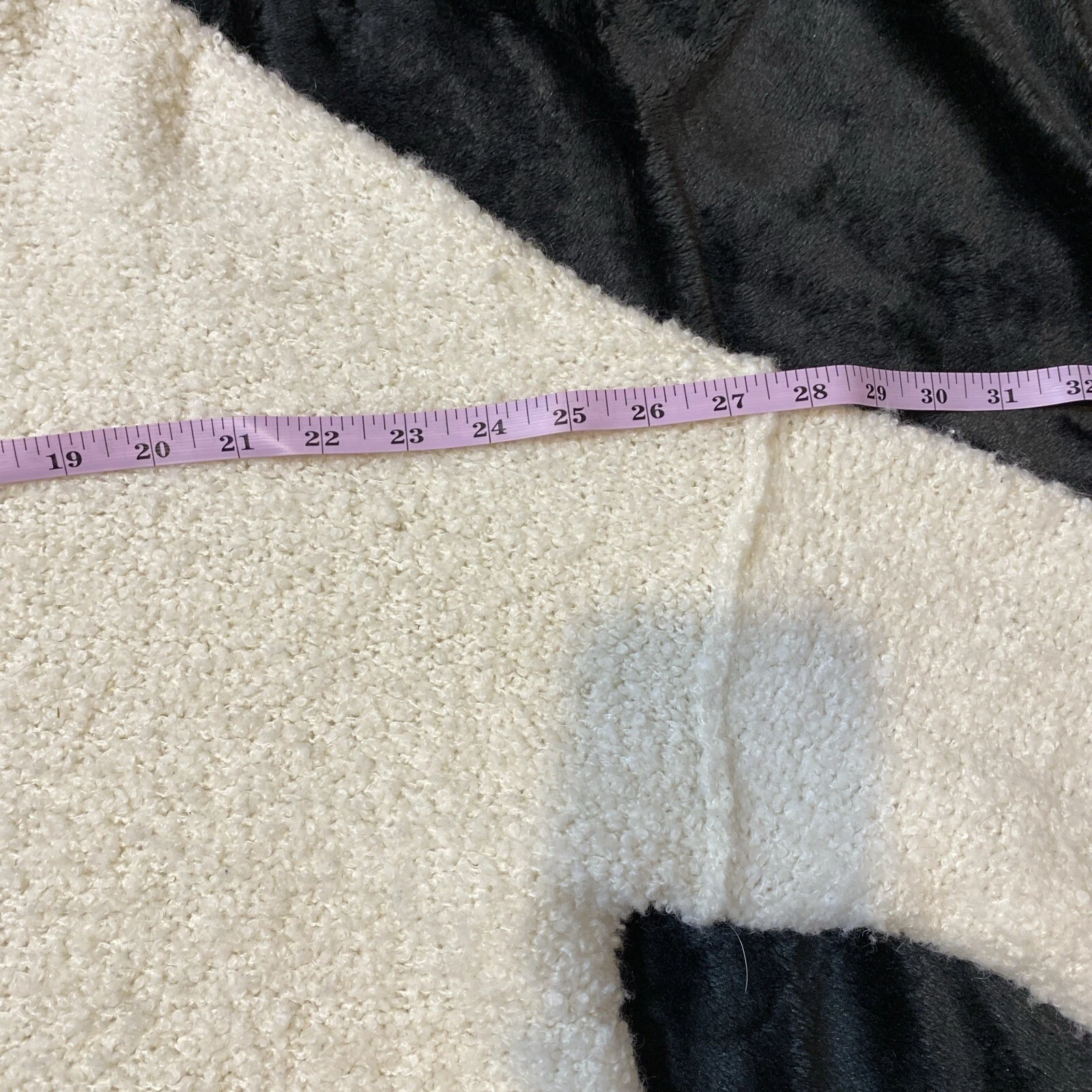 OFF WHITE Felpa con cappuccio sherpa panna A New Day donna taglia L misto lana