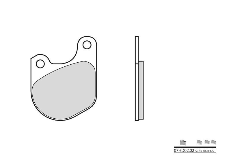 Plaquettes de frein avant Brembo pour Harley Davidson 1340 FXSB, parfaites pour voyager