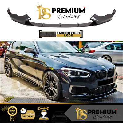 BMW 1 Series F20 F21 LCI M Sport Front Spoiler Splitter Lip Carbon Fibre 15-19