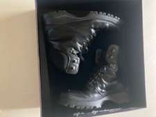 anfibi uomo firmati Prada colore nero n.40 