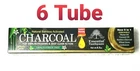 6 Tube Bamboo CHARCOAL Toothpaste By Essential Palace 5 in 1, 100% Fluoride Free
